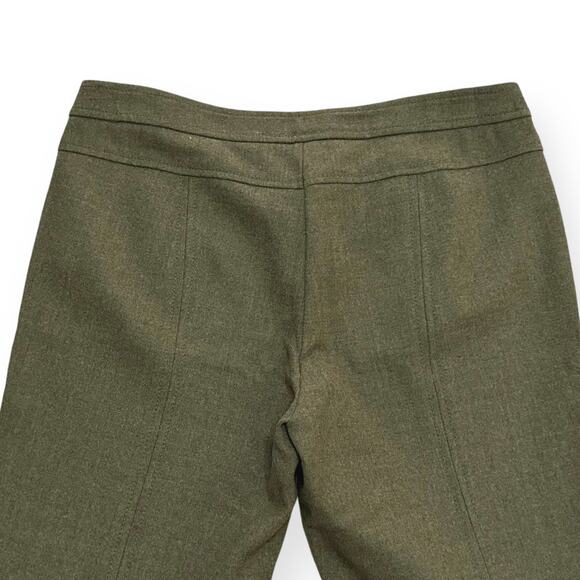 THEORY Wool Straight Leg Dress Pants Light Olive Green - Picture 5 of 9